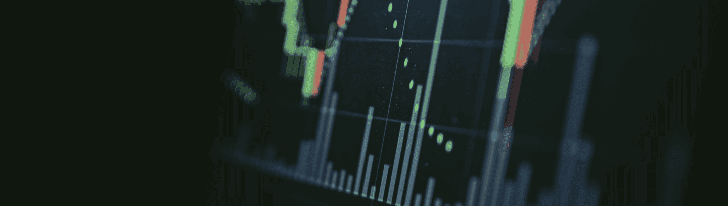 Market chart on a trading screen